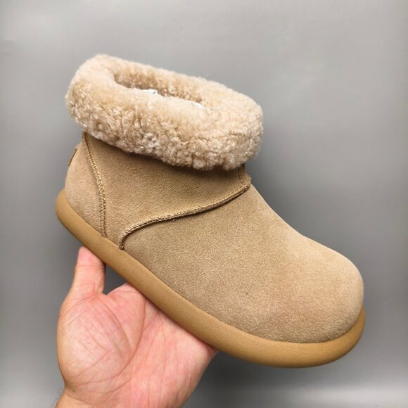 UGG Womens Sand-Colored Furry Boots - Picture 7 of 7